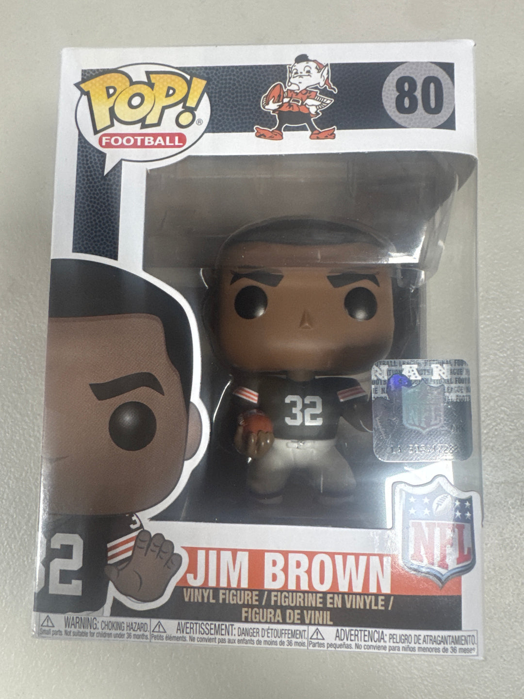 Funko Pop! Jim Brown (Browns Home) #80 NFL Cleveland Browns FP92526