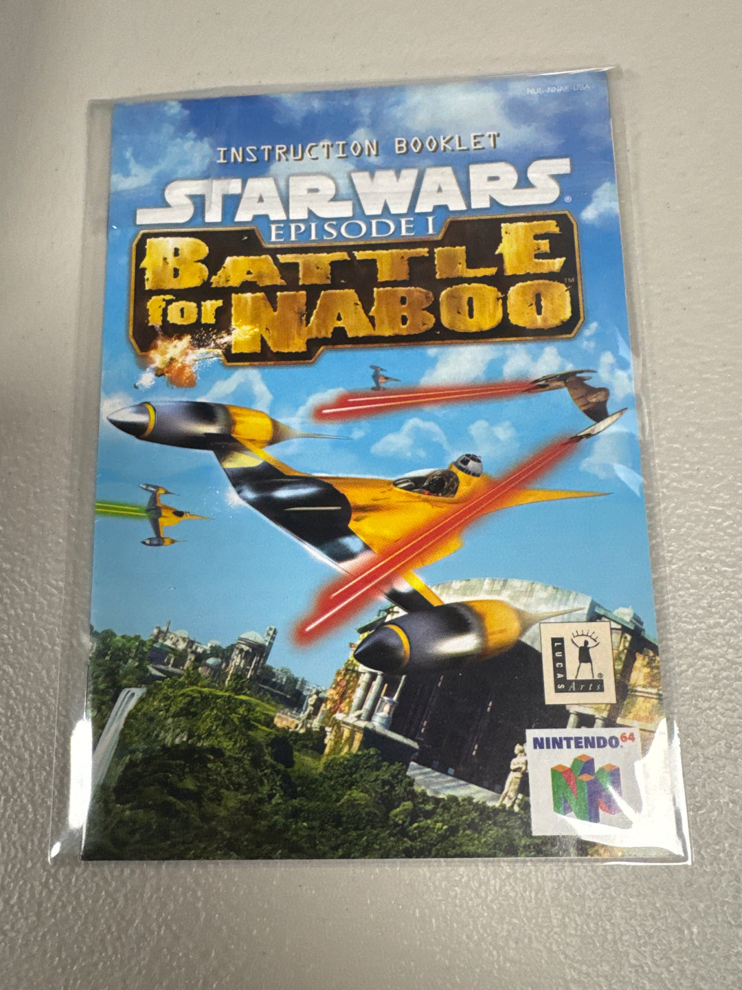 Star Wars: Battle For Naboo N64 Manual Only MO6526