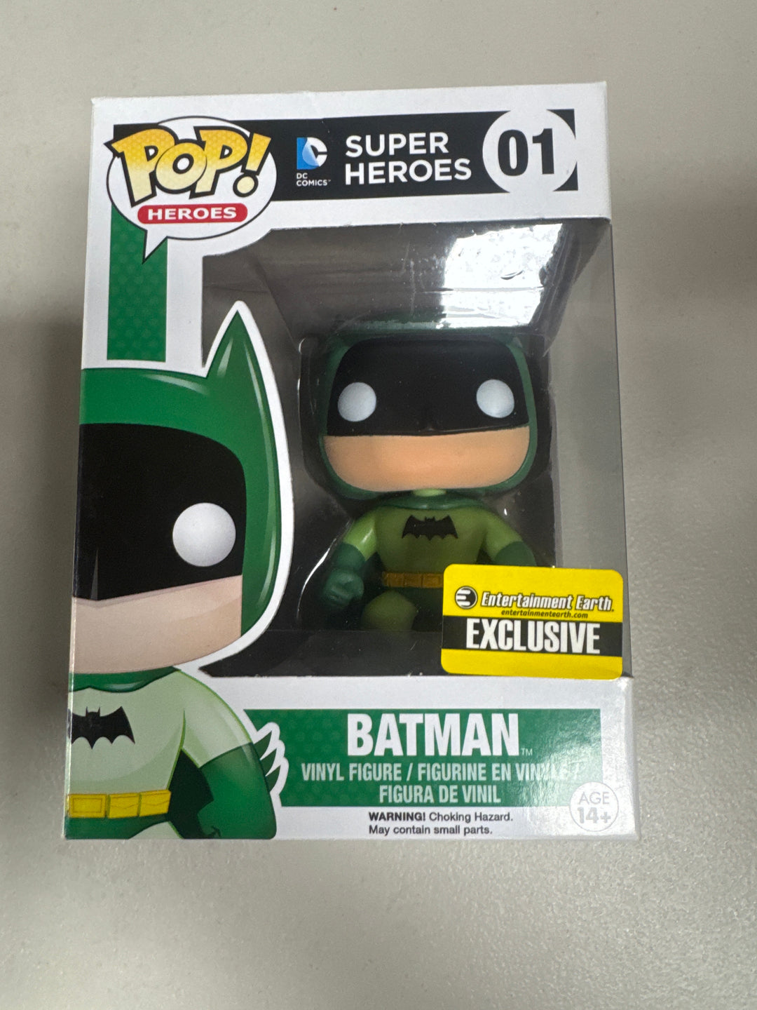 Funko Pop! Batman #01 Green Entertainment Earth DC Super Heroes FP82026