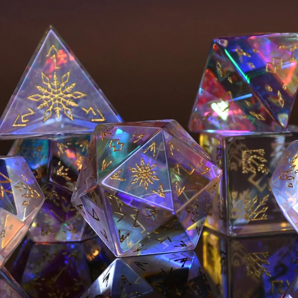 Frostbite Prism Glass Dice Set - Misty Mountain Gaming MM51926