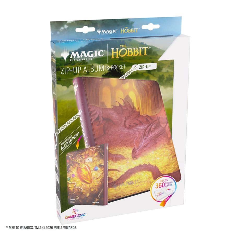 Album: Magic: The Gathering 18-Pocket Zip-Up-The Hobbit-Smaug's Mox Amber NA82026