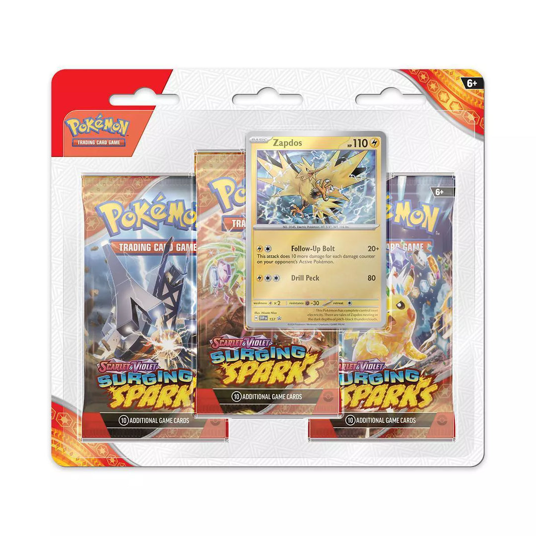 Pokemon TCG Surging Sparks 3 Booster Pack