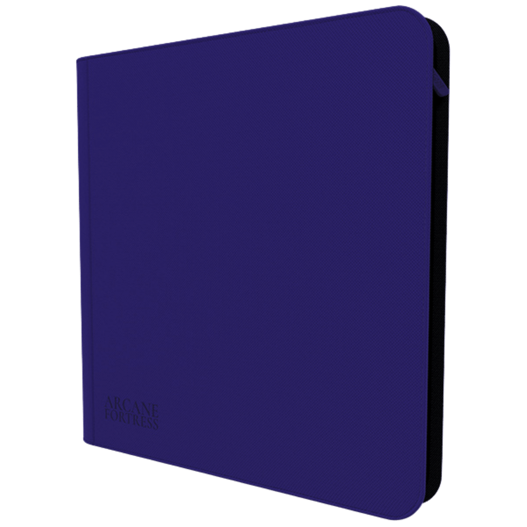 Arcane Fortress Binder: Solid Color Purple - Zippered, Side-Loading (12-Pocket) NA12926