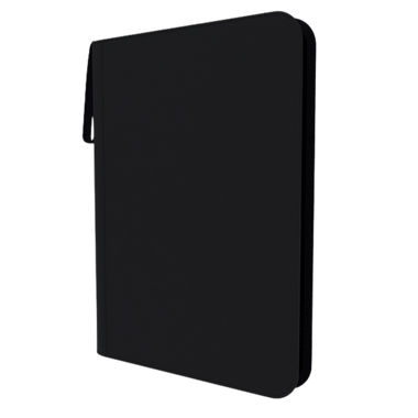 Arcane Fortress Binder: Solid Color Black- Zippered, Side-Loading (9-Pocket) NA12926