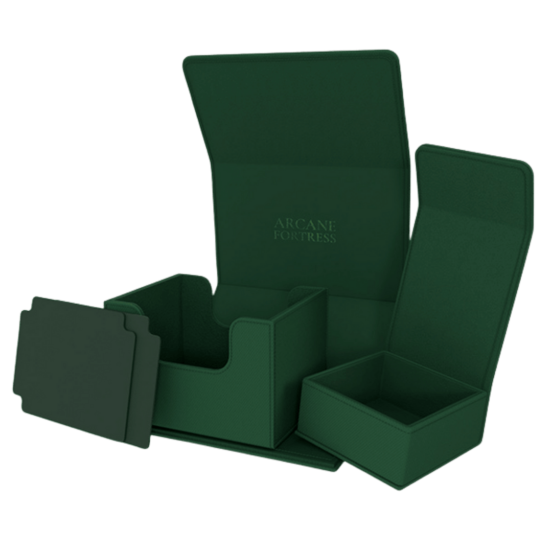 Arcane Fortress Deck Vault: Radiant 100+ Deluxe- Solid Color-Green NA12926