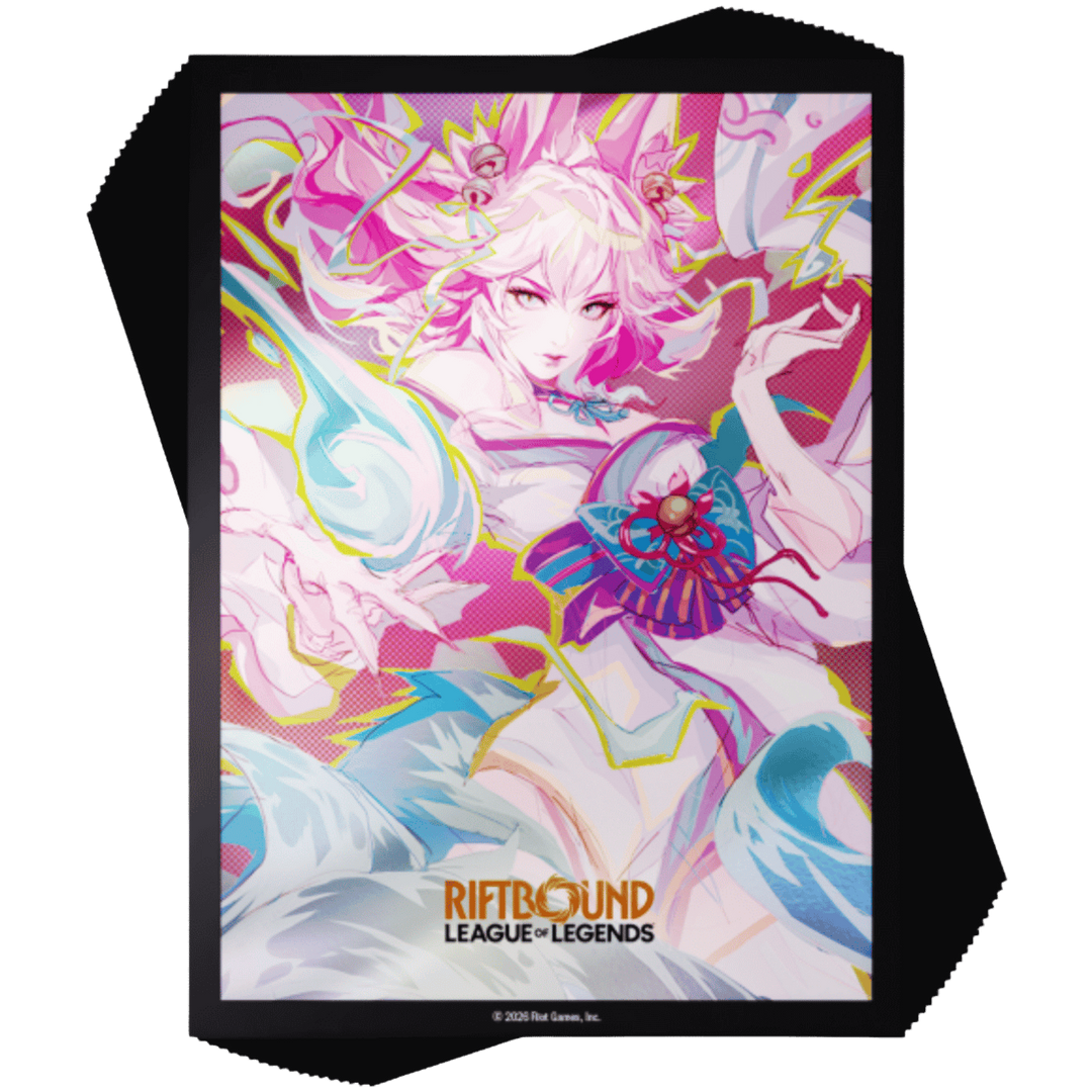 Riftbound: League of Legends Trading Card Game: Spiritforged "Spirit Blossom Ahri" - Card Sleeves (100)