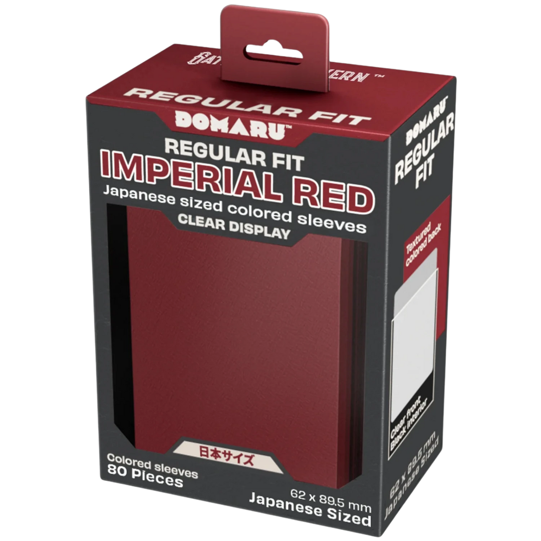 NEW Card Sleeves: Japanese DOMARU Regular Fit - Imperial Red (80 ct.) NA103026