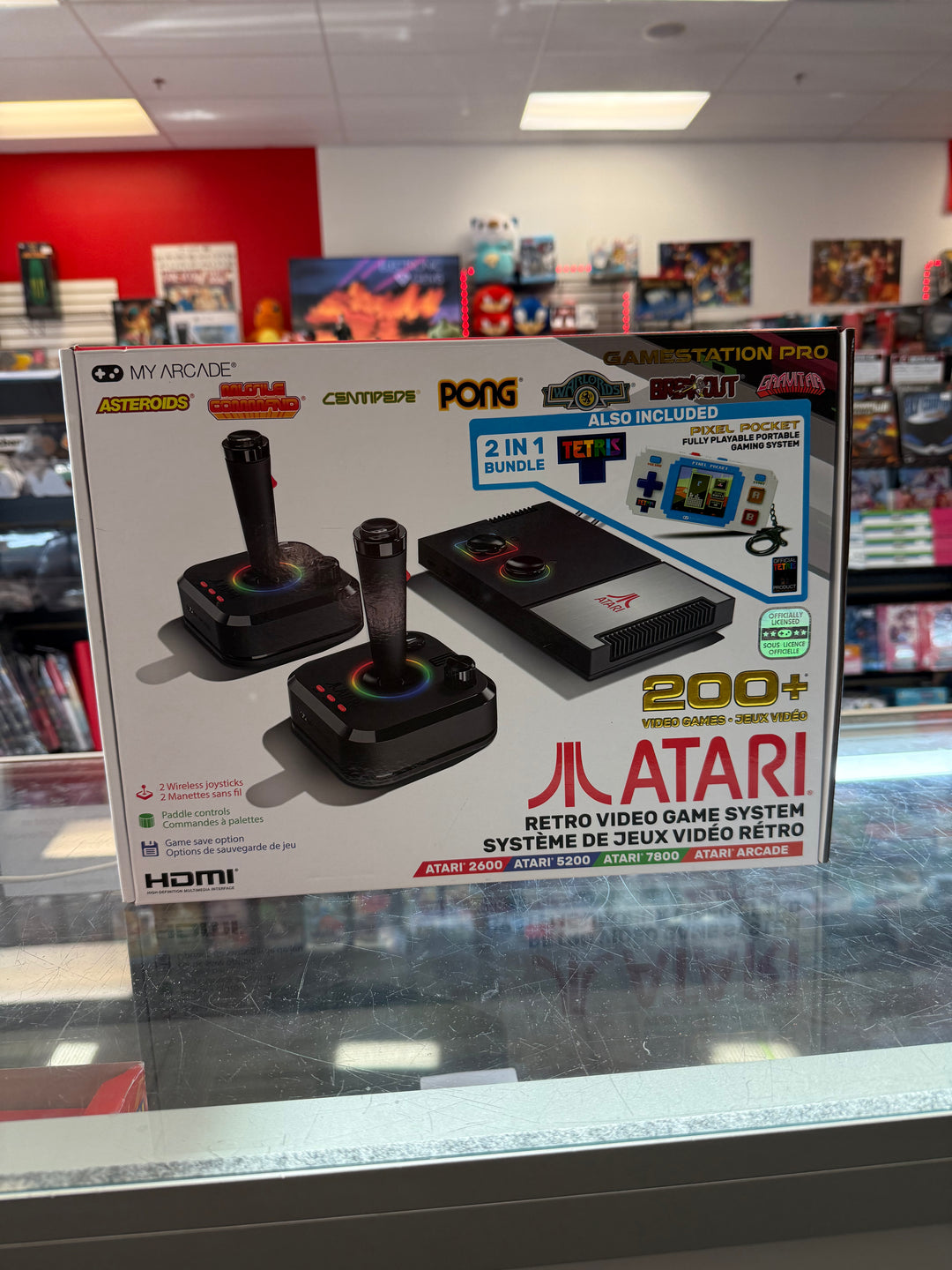 Atari Gamestation Pro Plug + Play w/ 2 Wireless Joysticks - CON102226