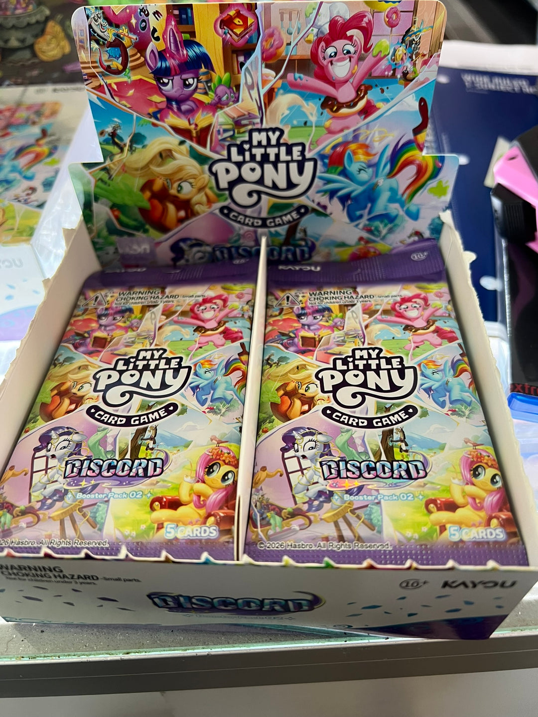My Little Pony Card Game - Discord Booster Pack or Box