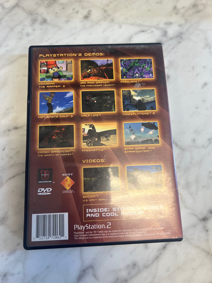 Playstation 2 Underground JAMPACK Summer 2002 Demo Disc PS2 DE81325