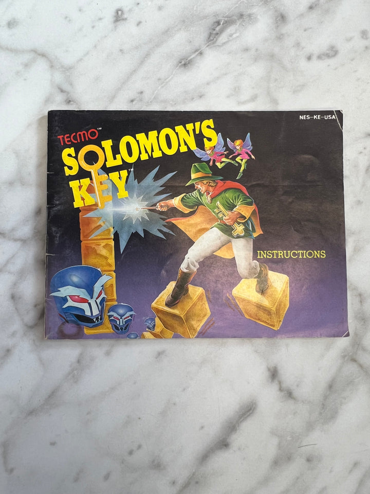 Solomon's Key for Original Nintendo NES MANUAL ONLY MO101624