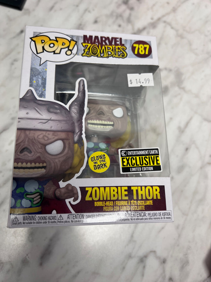 Funko Pop! Zombie Thor #787 GITD Glow in the Dark Marvel Entertainment Earth FP111525