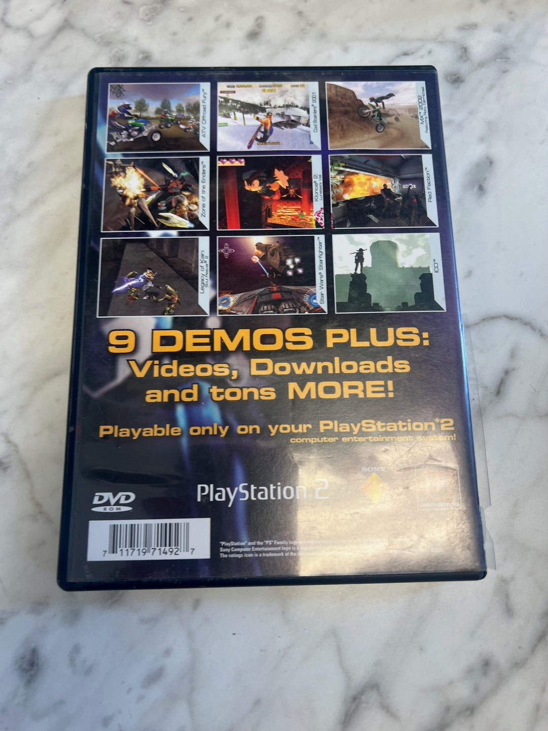 Playstation 2 Underground JAMPACK Summer 2002 Demo Disc PS2 DE81325