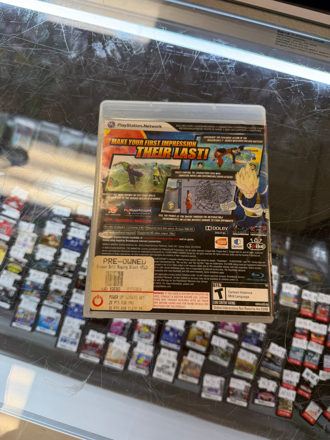 Dragon Ball Raging Blast PS3 CASE AND MANUAL ONLY CO4426