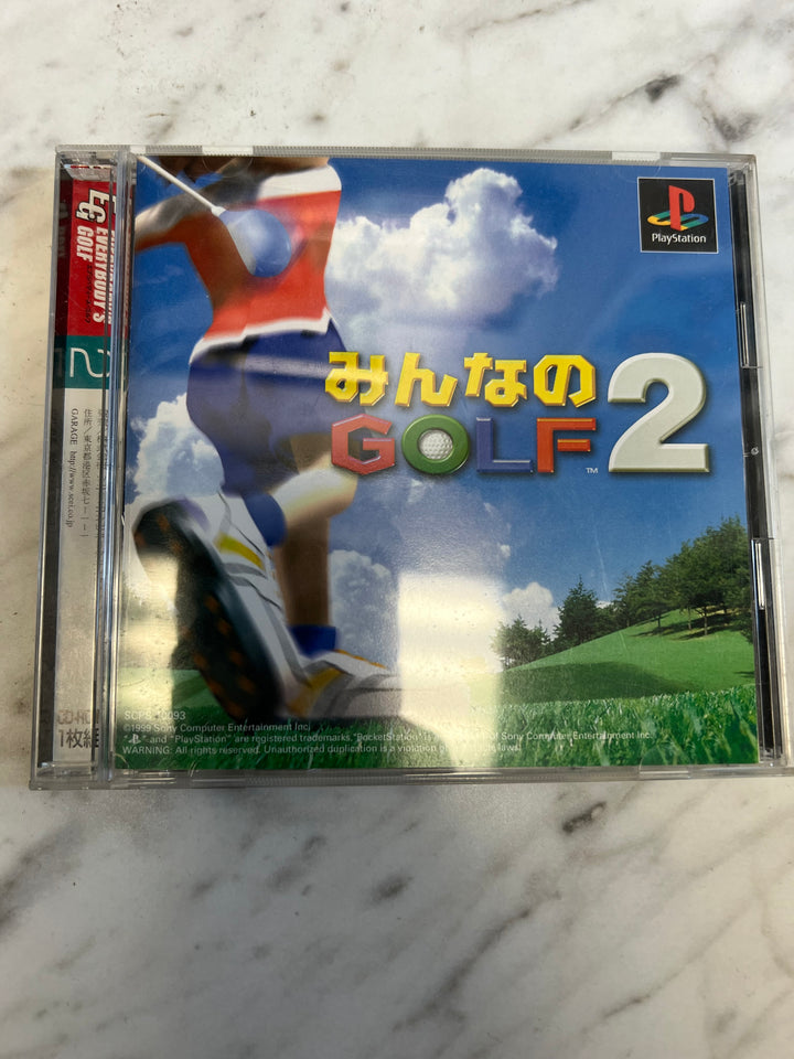 Minna no Golf 2 Playstation PS1 Japan import US Seller   IMP8524