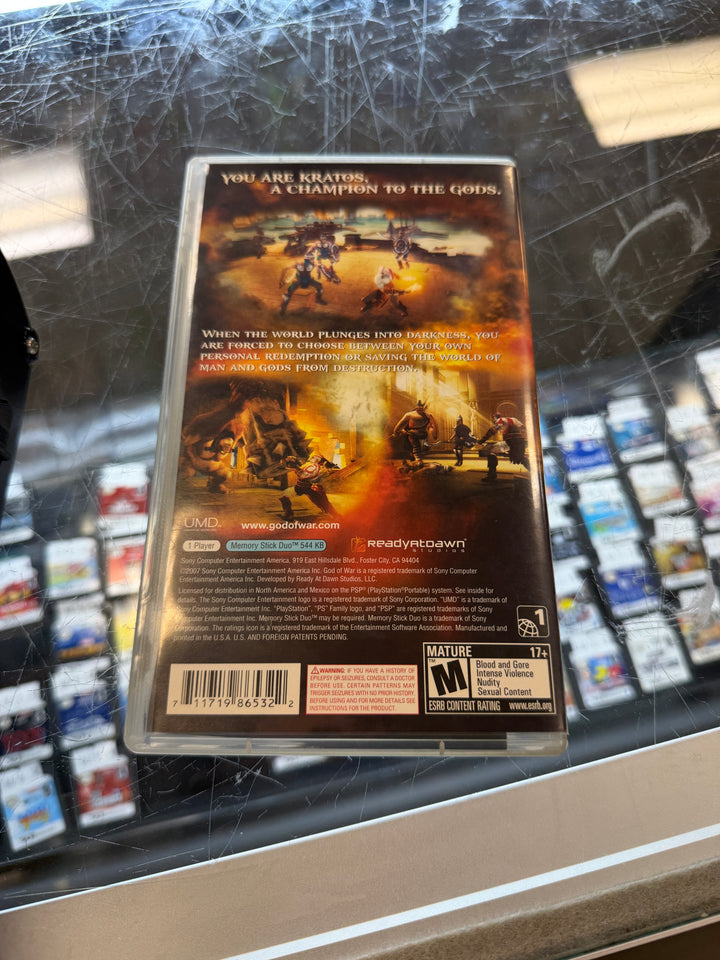God of War Chains of Olympus PSP CASE AND MANUAL ONLY CO4426
