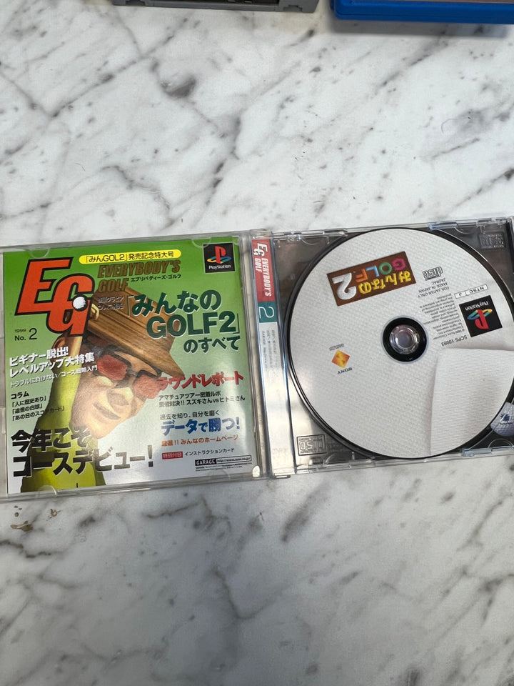 Minna no Golf 2 Playstation PS1 Japan import US Seller   IMP8524