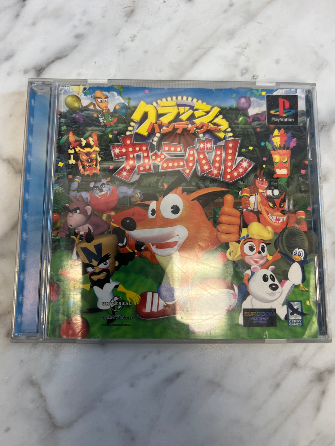 Crash Bandicoot Carnival PS1 Playstation 1 Japan Import CIB Complete   IMP8524