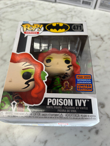 QQ Funko POP! POISON IVY #471 BATMAN WonderCon 2023 Exclusive! NEW PROTECTOR