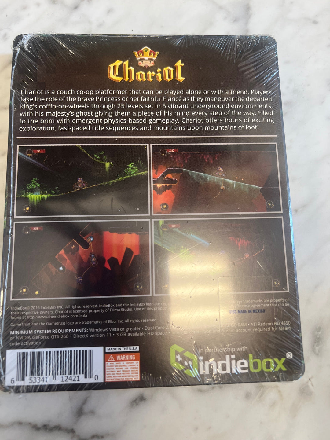 Chariot Gametrust Collector's Edition IndieBox PC New Sealed PC81325