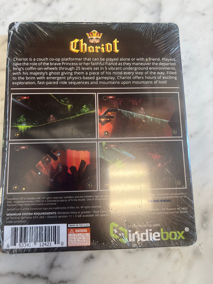 Chariot Gametrust Collector's Edition IndieBox PC New Sealed PC81325
