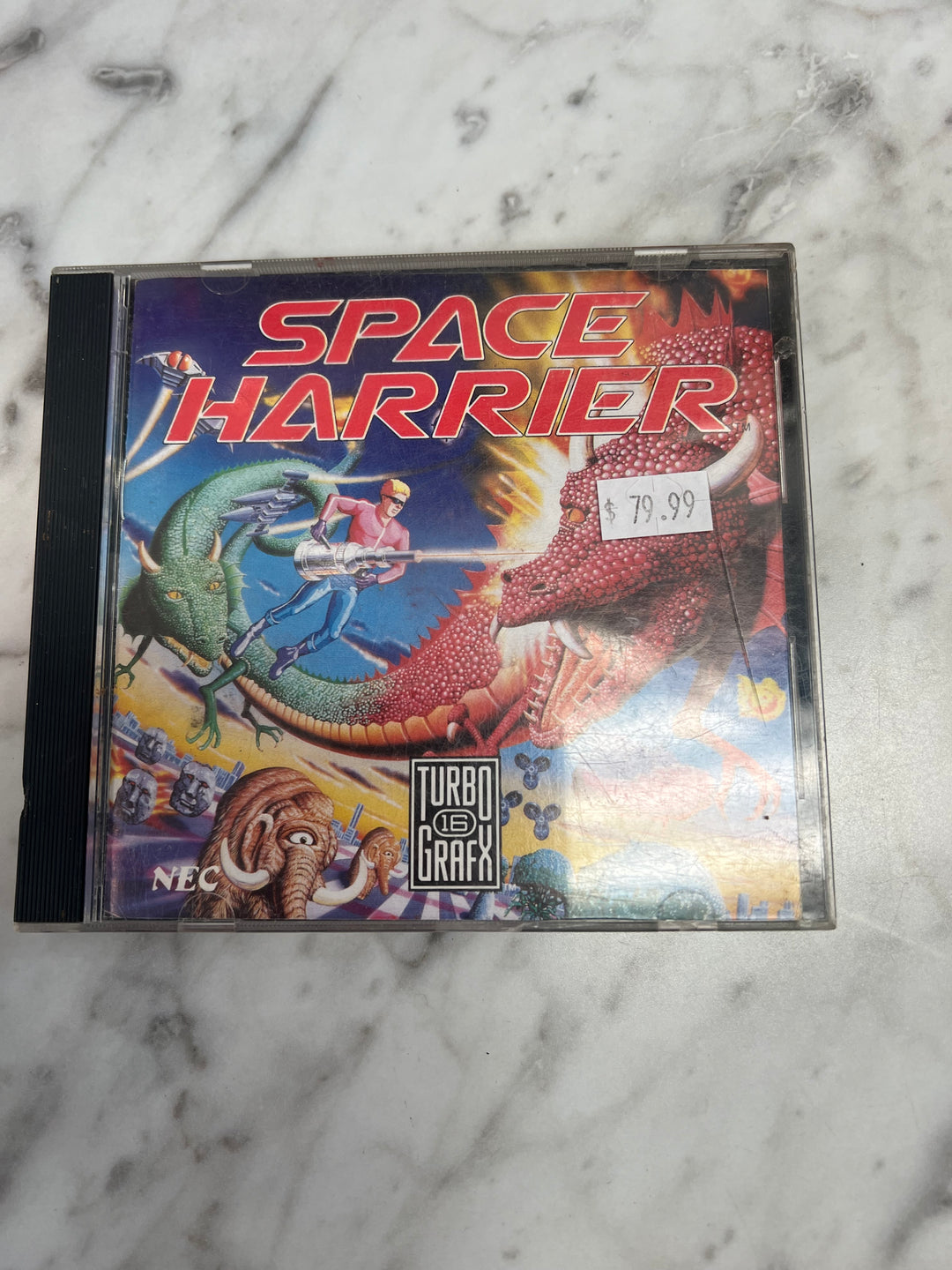 Space Harrier for Turbografx 16 Case and Manual only NO GAME  CO101624