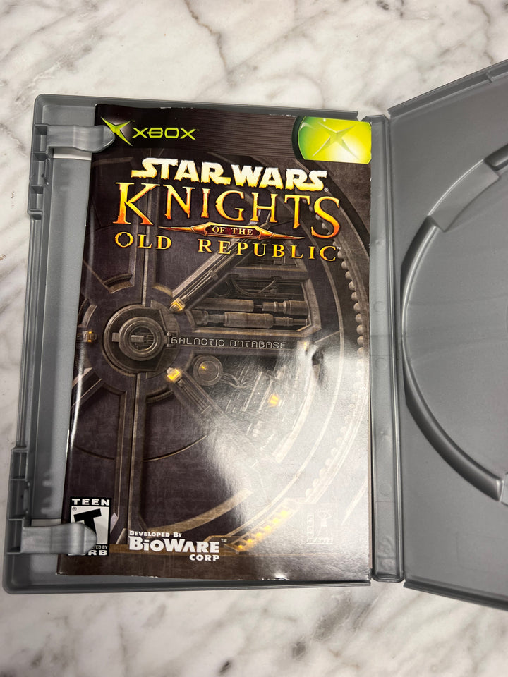 Star Wars Knights of the Old Repubic Original Xbox Case and Manual ONLY    CO8524