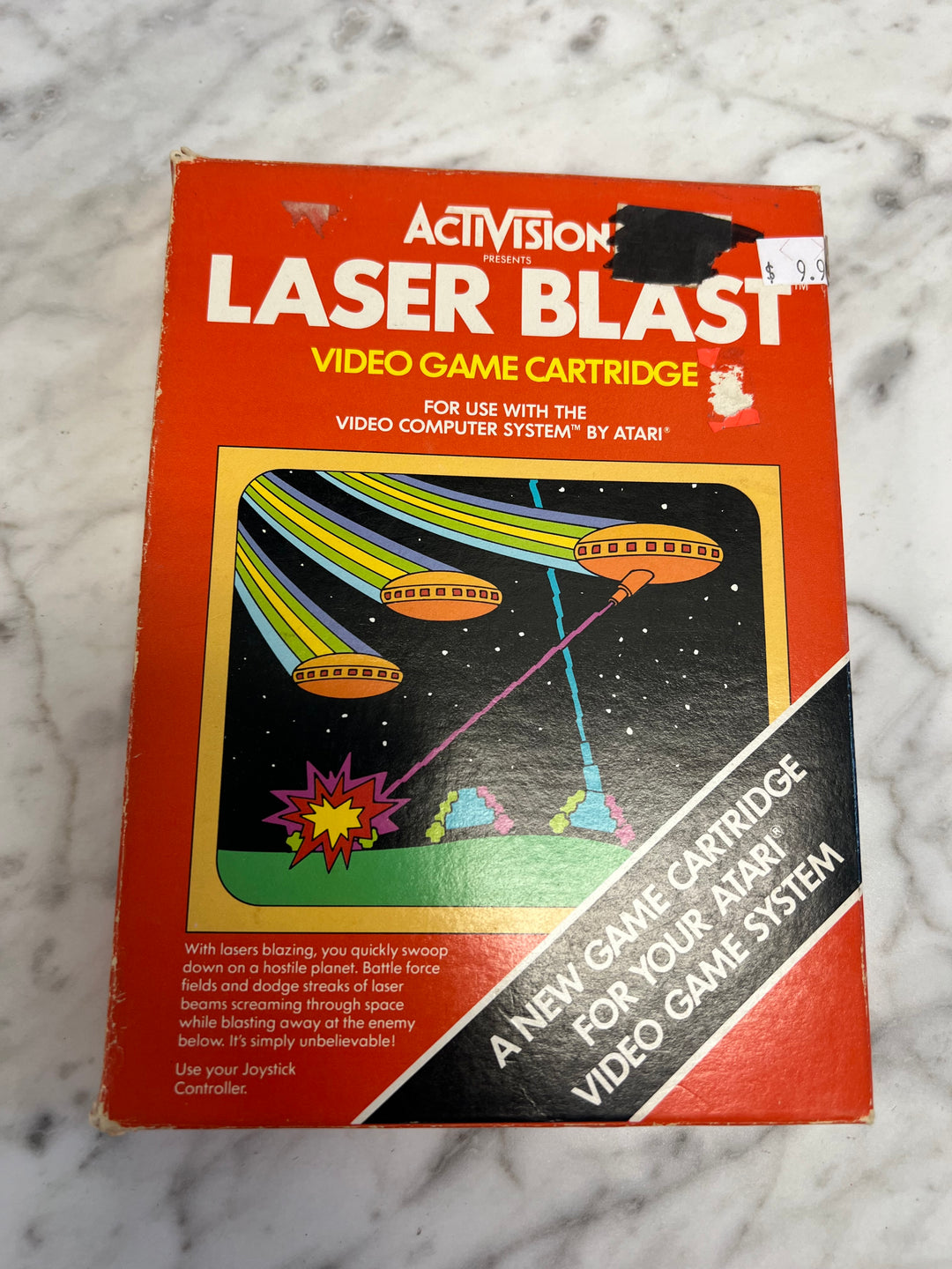 Laser Blast in box with manual CIB Atari 2600  AT8624