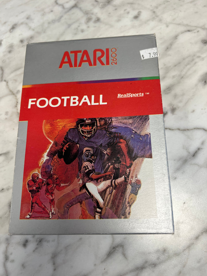 Real Sports Football in box with manual CIB Atari 2600  AT8624