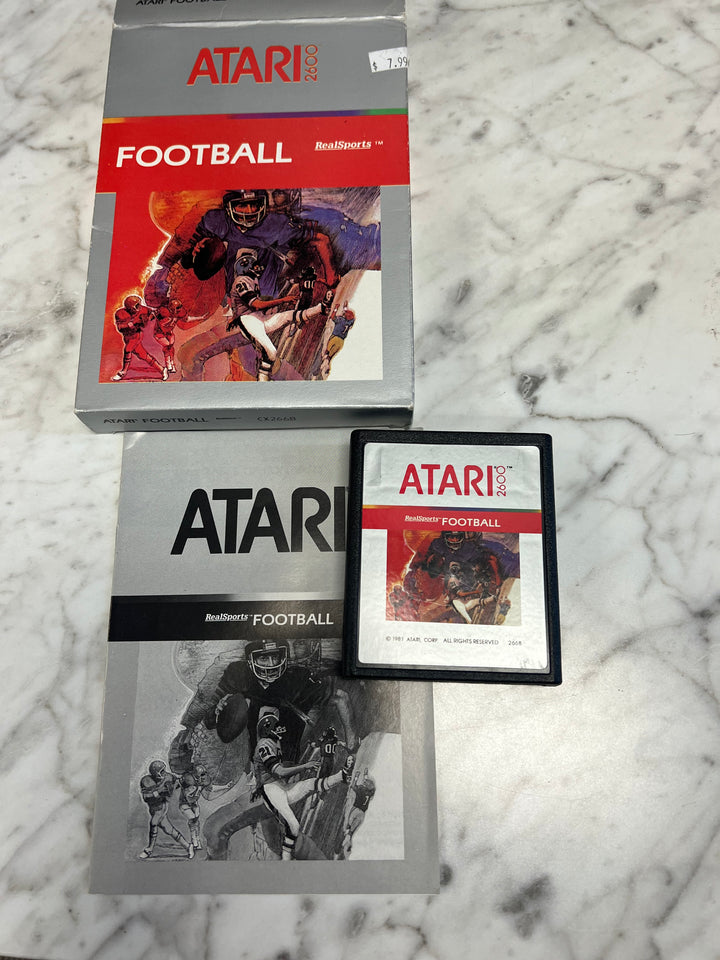 Real Sports Football in box with manual CIB Atari 2600  AT8624