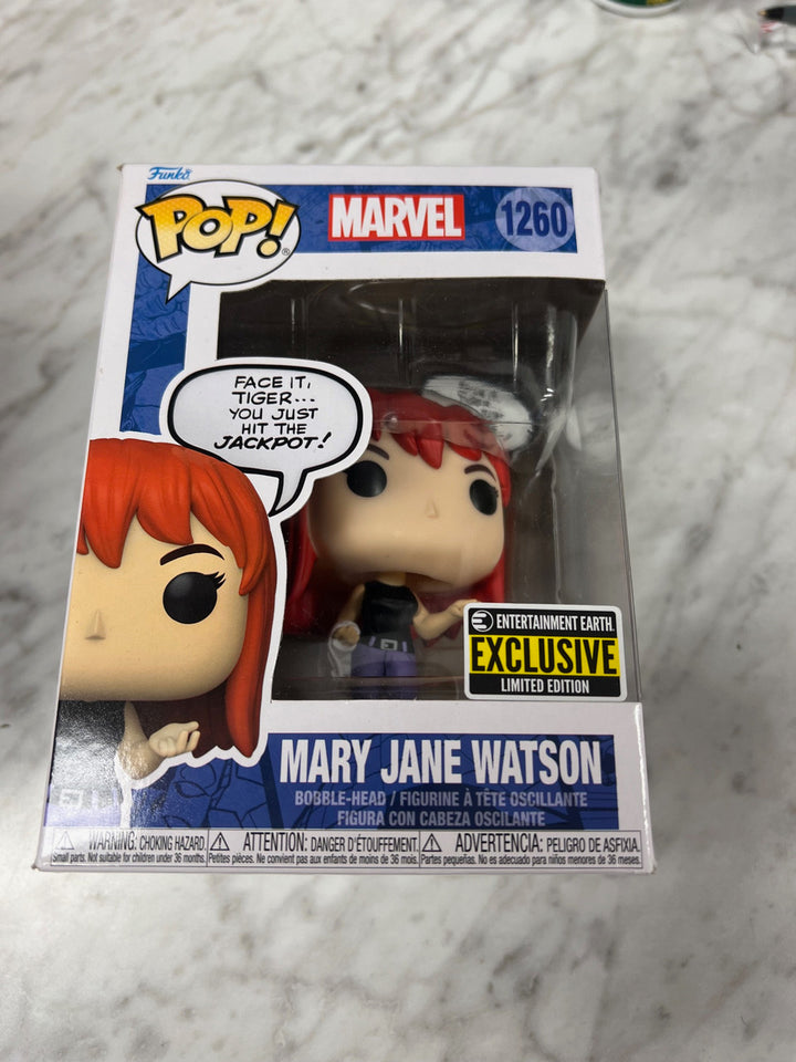 Funko Pop! Mary Jane Watson Marvel Spiderman Entertainment Earth Exclusive