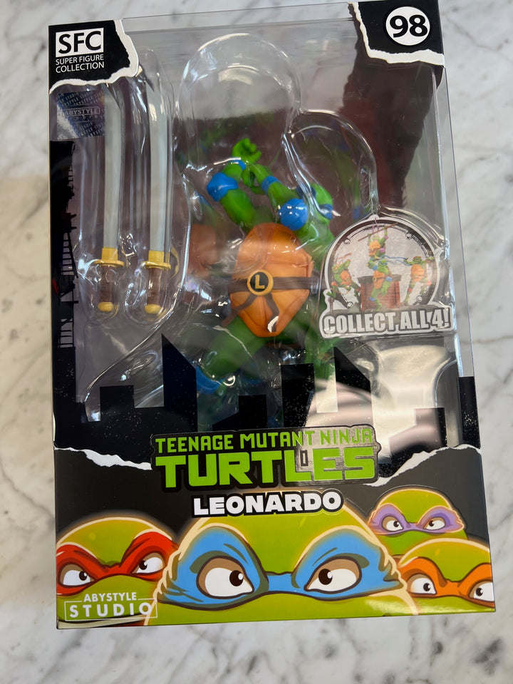 Abystyle Studio SFC Teenage Mutant Ninja Turtles Leonardo 7.7" Figure New NT52325