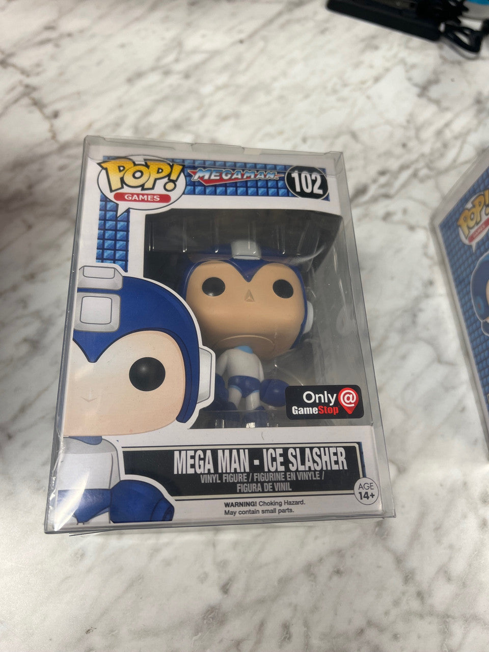 Funko Pop Games: Mega Man 102 Ice Slasher GameStop Exclusive