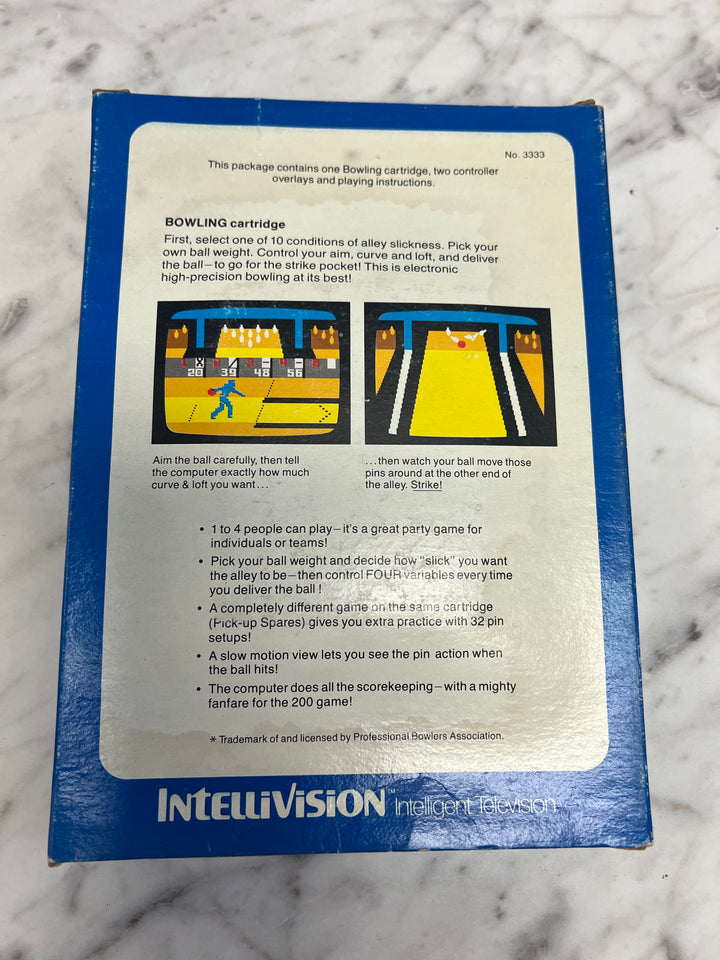 PBA Bowling for Intellivision in Box IN8624