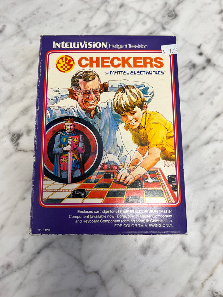 Checkers for Intellivision in Box IN8624