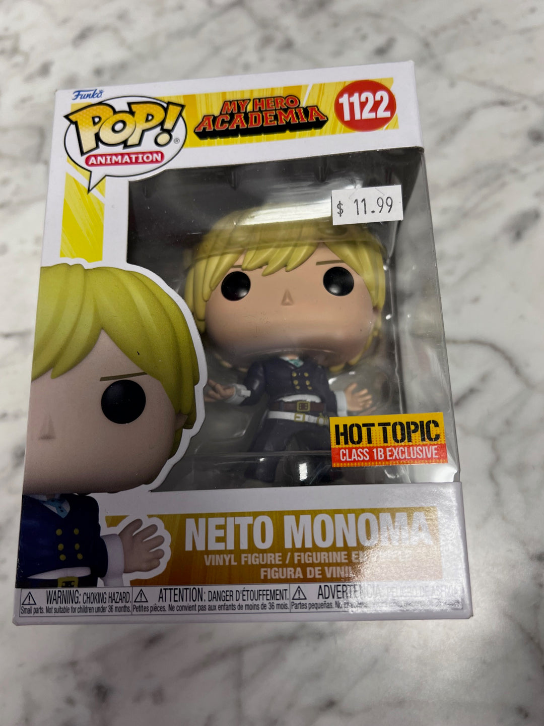 Funko Pop!  Neito Monoma #1122 My Hero Academia Hot Topic Exclusive FP111525