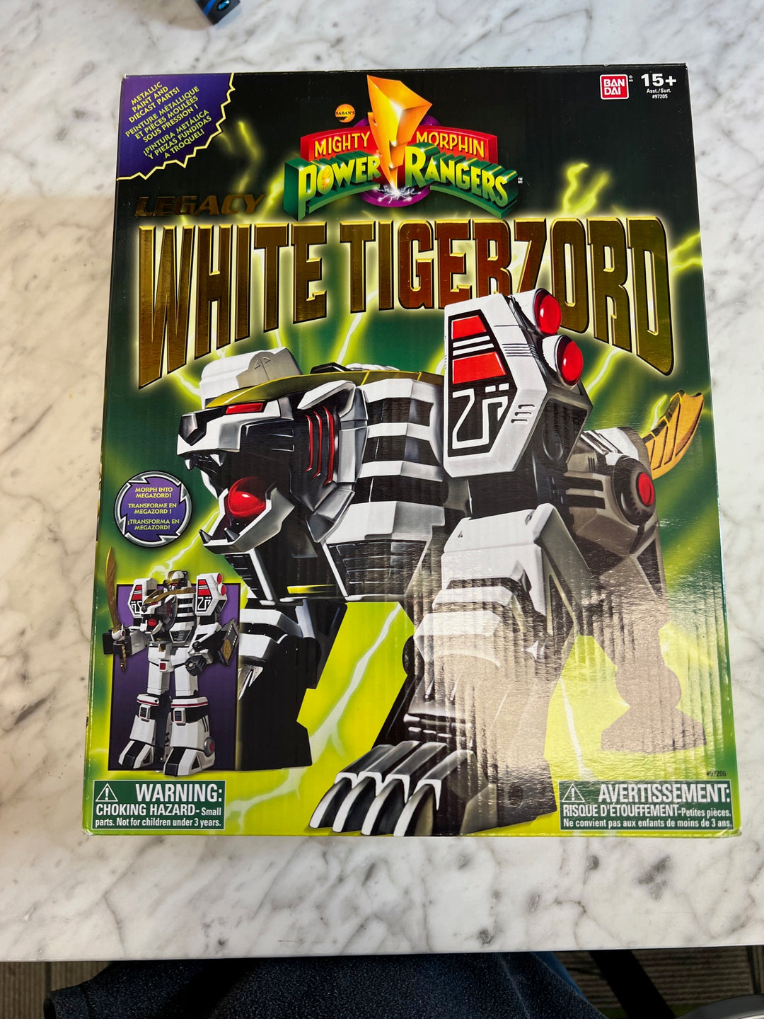 Bandai Mighty Morphin Power Rangers Legacy White Tigerzord UT52325