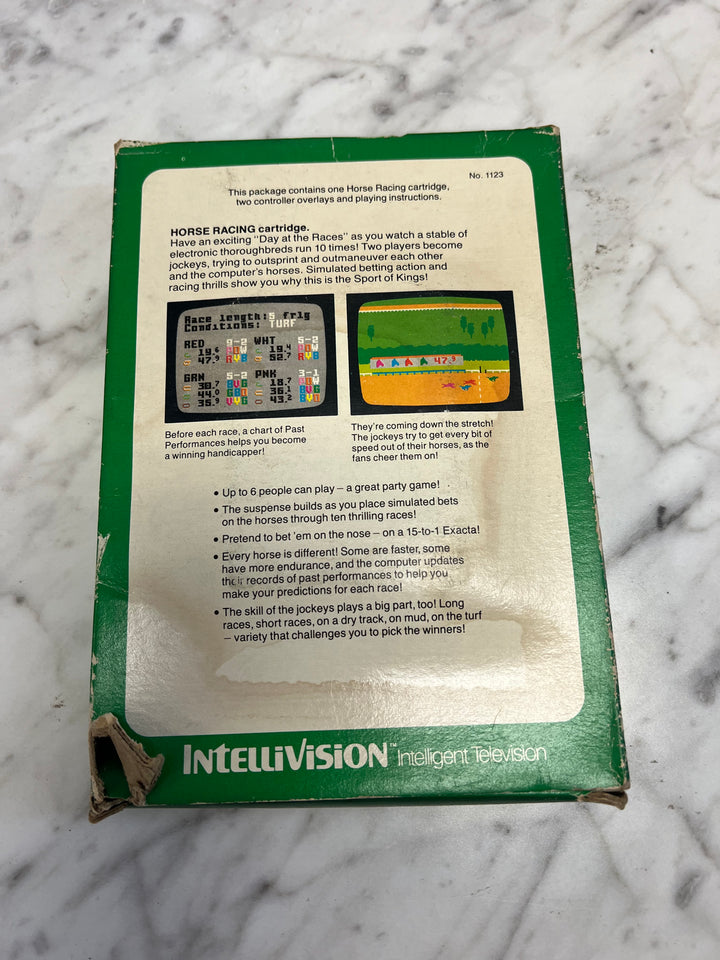 Horse Racing for Intellivision in Box with manual IN8624