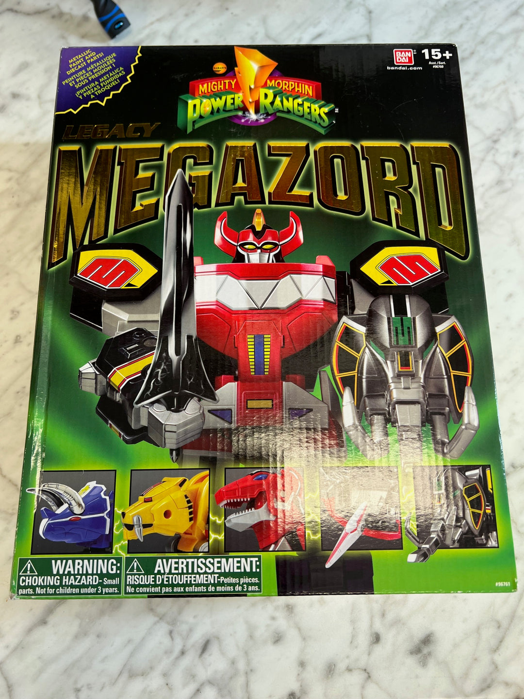 2015 Bandai Mighty Morphin Power Rangers Legacy Dino Megazord Complete UT52325