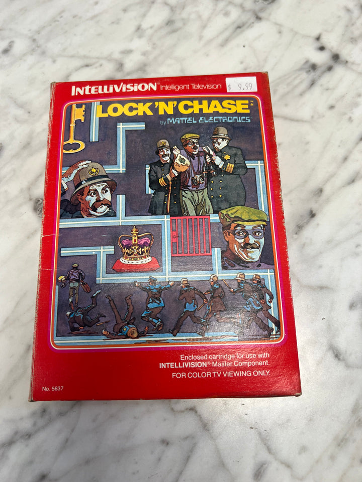 Lock 'n' Chase for Intellivision in Box with manual IN8624