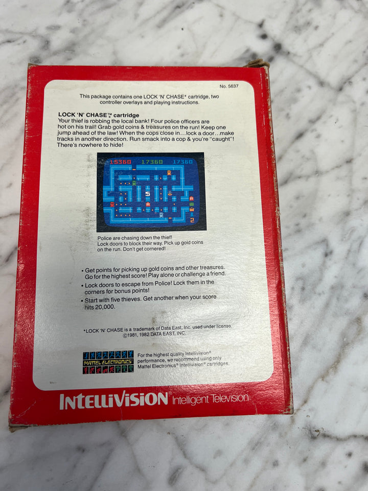 Lock 'n' Chase for Intellivision in Box with manual IN8624