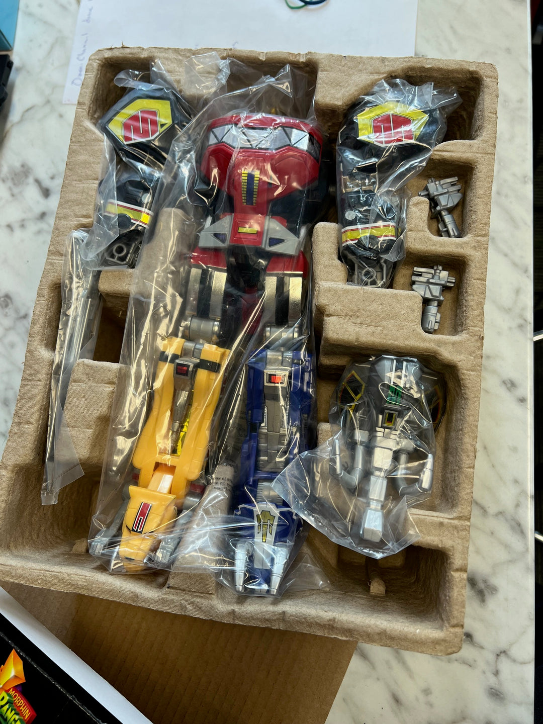 2015 Bandai Mighty Morphin Power Rangers Legacy Dino Megazord Complete UT52325