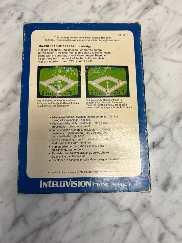 Major League Baseball for Intellivision in Box with manual IN8624