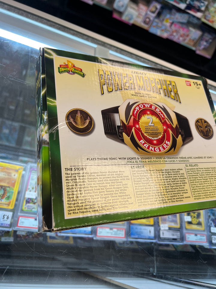 Power Morpher Mighty Morphin Power Rangers Legacy Green/White Ranger Edition UT52325