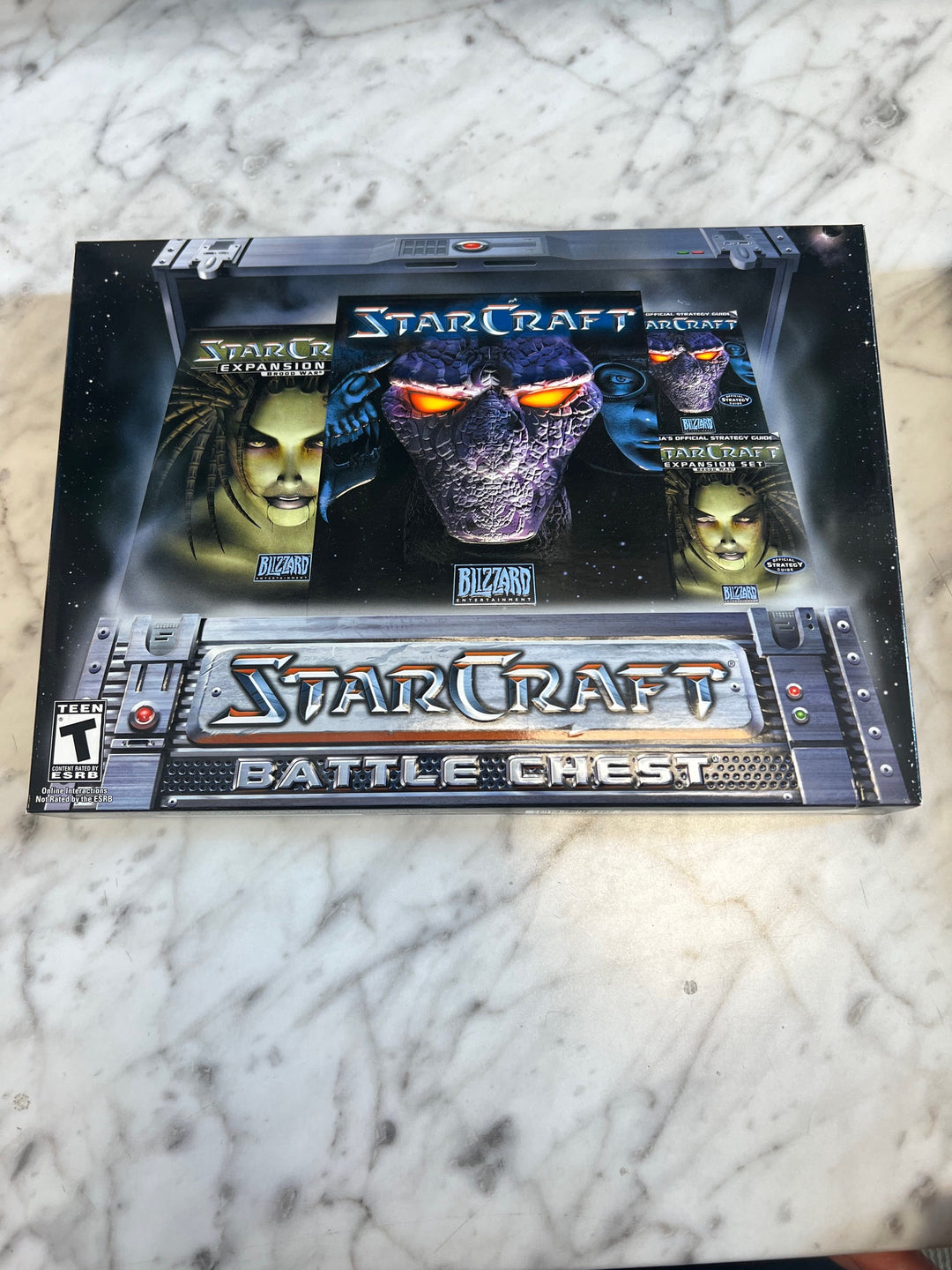 StarCraft Battle Chest (PC, 1999) Blizzard Big Box Complete Used PU81325