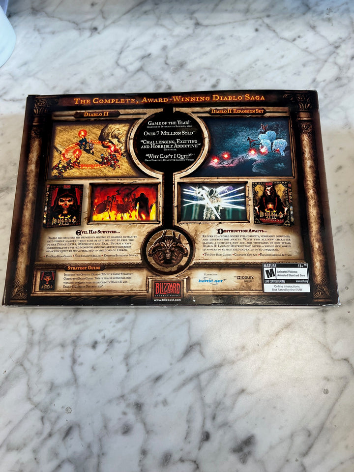 Diablo II Battle Chest Blizzard Big Box Complete Used PU81325