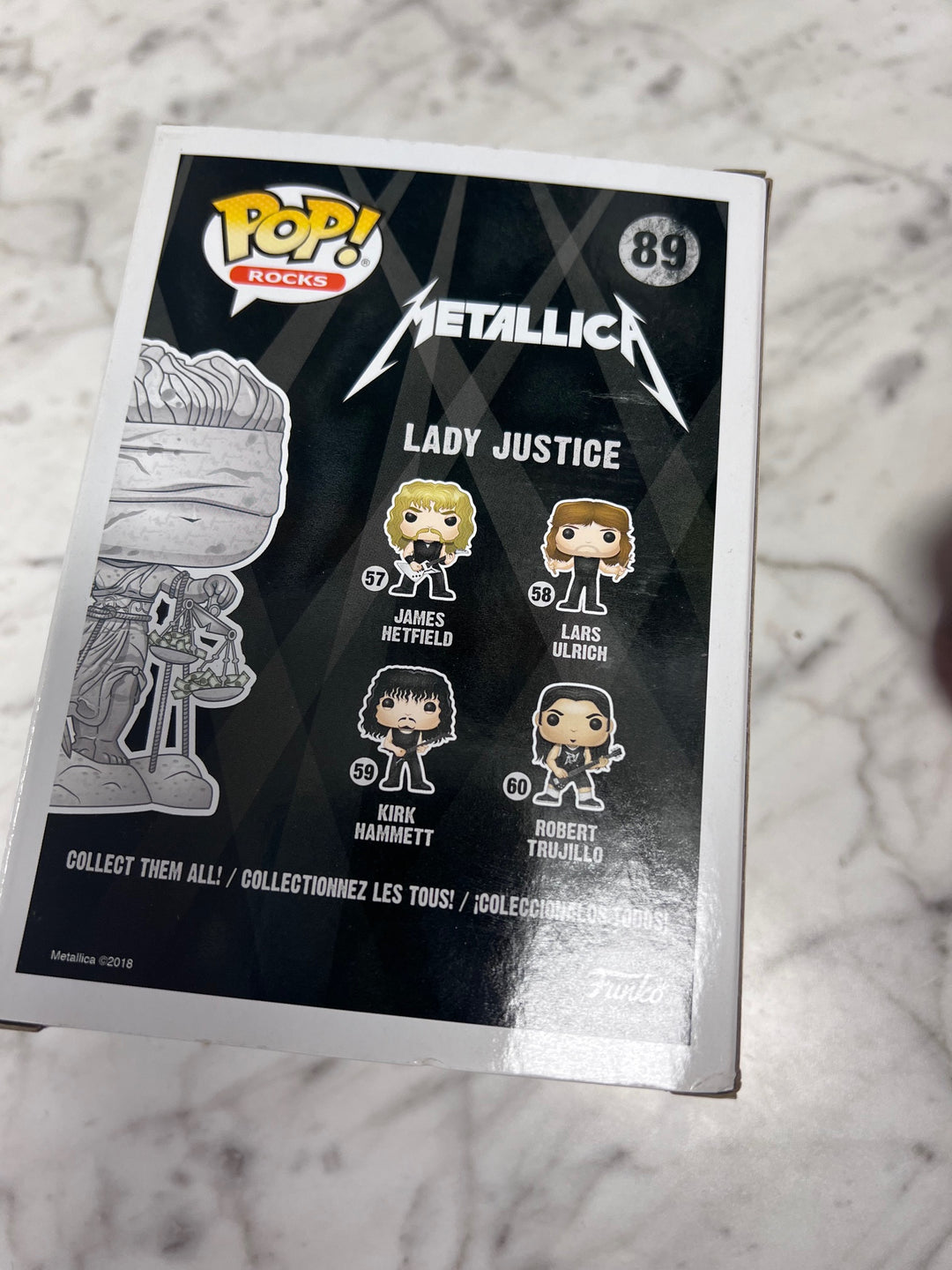 Funko Pop! Rocks Lady Justice #89 Metallica FP111525