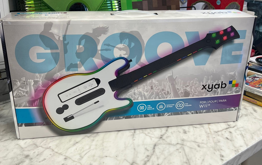 GROOVE Guitar Controller for Nintendo Wii Guitar Hero / Rock Band XYAB NEW NA81125