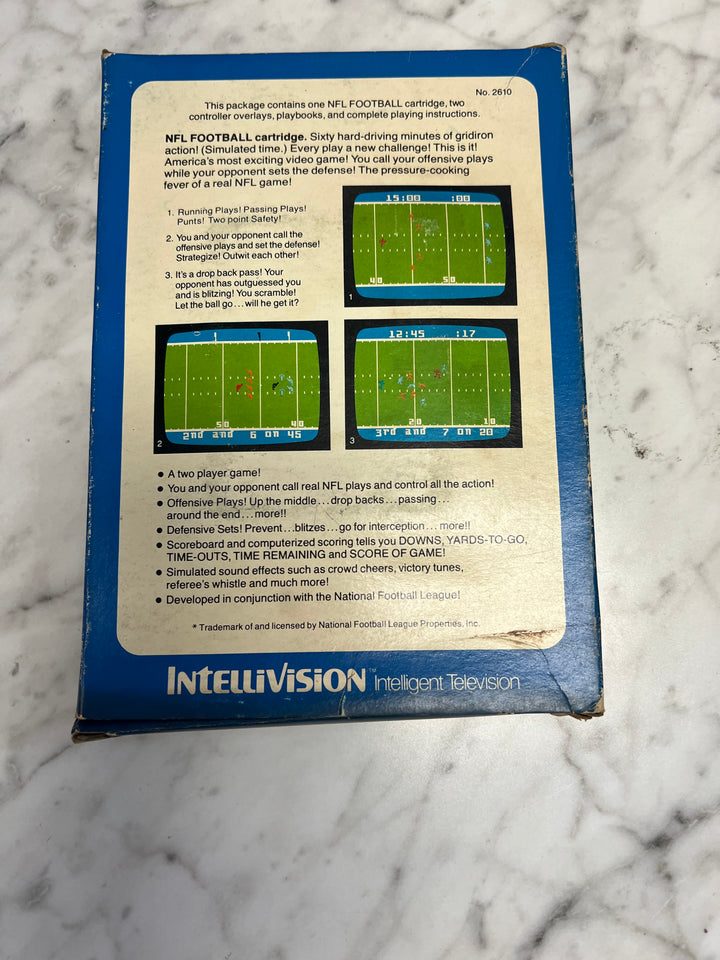 NFL Football for Intellivision in Box with manual IN8624