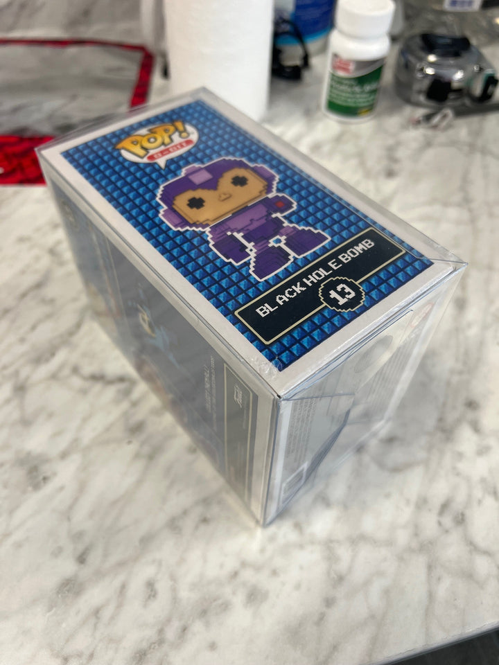 E3 2018 Funko Pop! Mega Man Black Hole Bomb Purple 8-Bit #13 Vinyl Figure